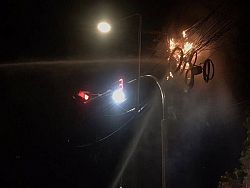 Уличныe провода загорелись в Пхукет-Тауне