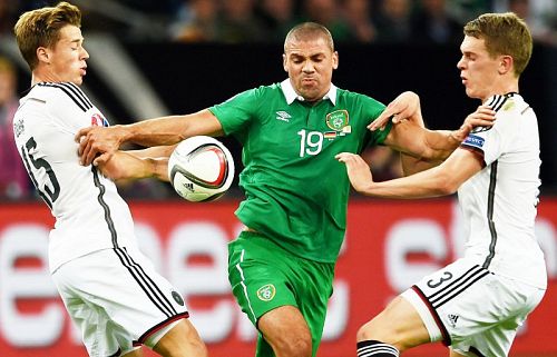 Сборная Ирландии чудом избежала поражения от команды Германии. Фото: AFP / Patrik Stollarz