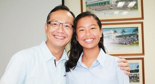 Тиффани Йип и ее отец Алан. Фото: Шайен Амин