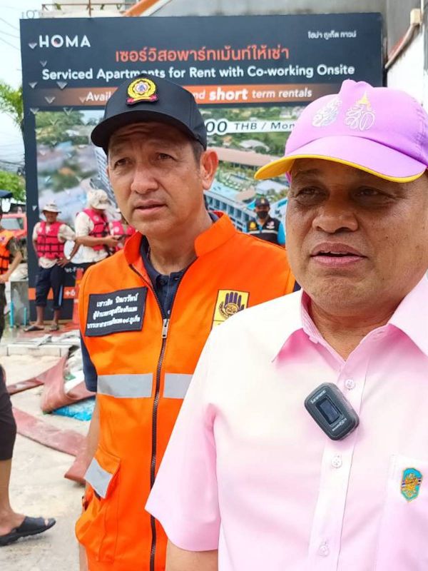 Soi Phanieng и Soi Samkong 1 во время октябрьских дождей 2022 года. Фото: PR Phuket